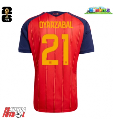 España Mikel Oyarzabal #21 Primera Equipación Mundial 2026 Manga Corta